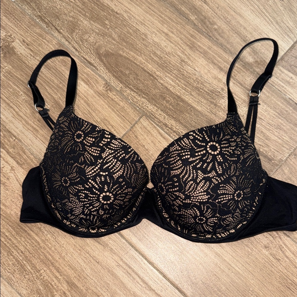 Aerie real sunnie Black Lace Bra